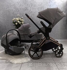 TROJKOMBINÁCIA CYBEX ROSEGOLD PRIAM SOHO GREY