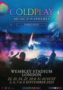 COLDPLAY Music of Spheres 2025 Tour Londyn