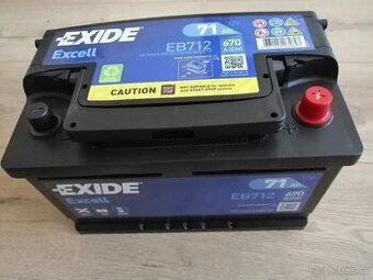 Predám novú autobatériu Exide Excell EB712 71 Ah 670 A