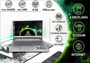 15,6" FullHD IPS Hliníkový NB MEDION®, Intel N4020/8GB