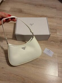 Prada Cleo Small kabelka biela + biely box (PR10)