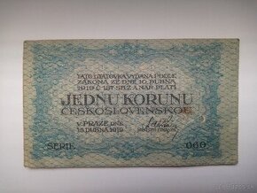 1 koruna,r.1919