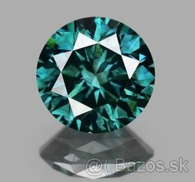 Prírodný Diamant modrozelený, I1-I3