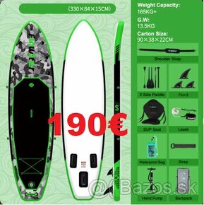 NOVY Nepouzity paDDLEBoard so sedackou a dvojveslom - 1