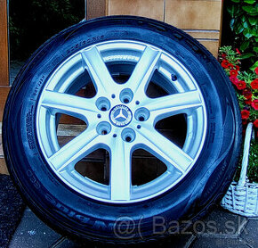 alu R16 5x112, letné pneu 205/60, Mercedes + VW + Audi