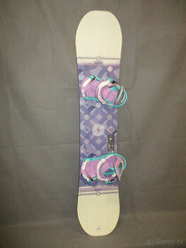 Snowboard SALOMON LIBERTY 145cm + nové viazanie, SUPER STAV