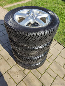 Zimná sada 16" Brock 5x112 + zánovné pneu NOKIAN 215/60 R16