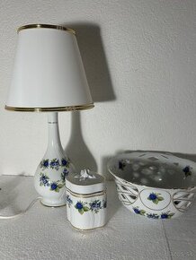 Porcelánová súprava Holloháza lampa misa doza