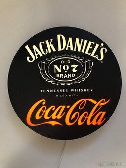 Lightbox / LED box / Lampička JACK DANIELS coca cola