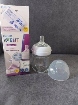 NOVÁ Fľaša Avent Natural sklenená 120 ml