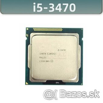 Predám procesor Intel i5-3470, Socket LGA1155, 3.2GHz