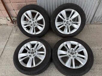 17" Elektrony SKODA 5x112 s letnymi pneu 215/55 R17