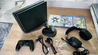 PS4 Slim s 500GB HDD + príslušenstvo a 3 hry - 1