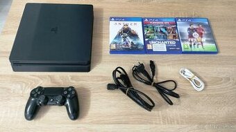 PS4 Slim s 500GB HDD + príslušenstvo a hry