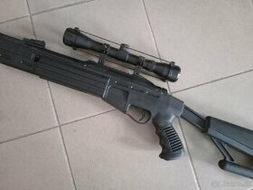 Vzduchovka Hatsan sniper 4,5 mm 35J s optikou 4x32 - 1