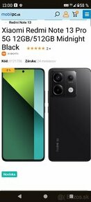 Kúpim xiaomi redmi note 13 pro 5g 12/512gb