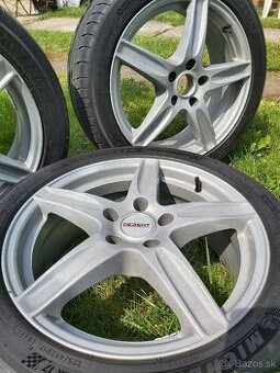 Disky Dezent 7J R17 5x112 s pneumatikami Michelin 225/45 - 1