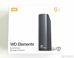 Predám nový/nerozbalený USB 3.0 ext. disk WD Elements 6TB