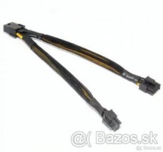 Mining-8pin na 2x8pin(6+2),AWG18 napajaci kábel - rozdvojka