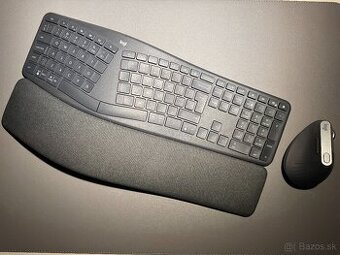 Set Logitech MX Vertical a Logitech Ergo K860 SK lokalizácia