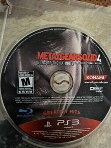 Predám hru METAL GEAR SOLID 4 guns of the patriots na PS3