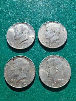 4x Halfdollar Ag