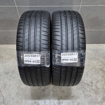 Letné pneumatiky 205/55 R17 BRIDGESTONE DOT1119