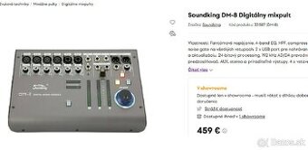 MIX PULT Soundking DM-8 Digitálny mixpult - 1