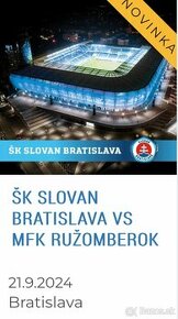 ŠK SLOVAN BRATISLAVA VS MFK RUŽOMBEROK listky