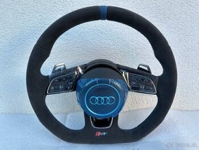 Audi sportovy volant alcantara modry RS3 RSQ3 RS4 RS5