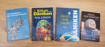 4 x Erich von Daniken (jedna s podpisom autora) -krásny stav