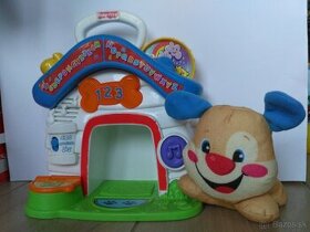 Fisher Price havko psík s búdou, domčekom