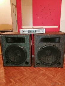 2x 700w reproduktory + koncak 2000w