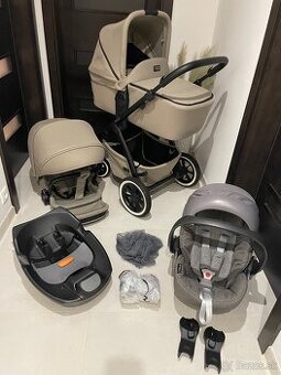 Kočík MON Relaxx + vajíčko CYBEX s ISOFIX