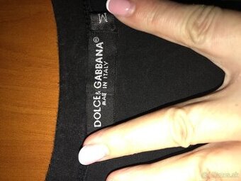 DOLCE&GABBANA originál black damske tricko S/M