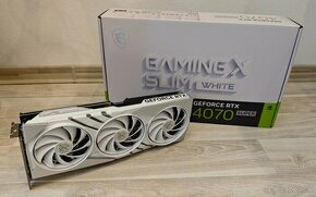 MSI GeForce RTX 4070 SUPER GAMING X SLIM WHITE v záruke