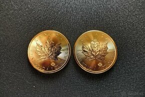 Zlatá minca Kanadský Maple Leaf 1 Oz