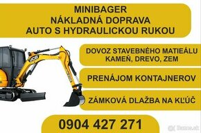 Minibager JCB - zemné a výkopové práce