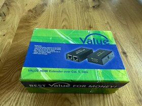 Value hdmi extender over cat5e, 30m