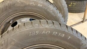 185/60R14 Zimne pneumatiky + plechove disky Fabia Roomster