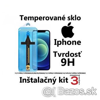 Inštalačný kit temperovaného skla na APPLE tvrdosti 9H - 1