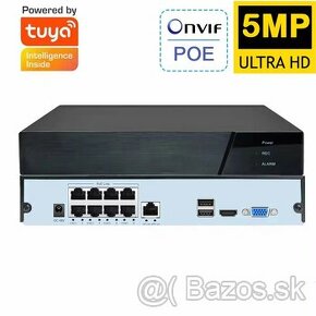 Predám nové NVR 8ch 5Mpx PoE Onvif Tuya H.265 + harddisk - 1