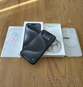 iPhone 15 Pro 128 gb Black Titanium v záruke - 1