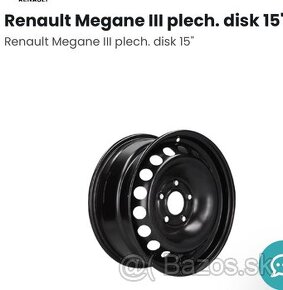 Kúpim plechový disk na Renault Megane 3