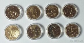 8x5 € Slovensko (včela, vlk, kamzík, rys, medveď, bocian, zu