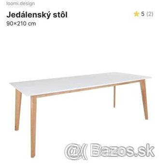 Predám jedálenský stôl LOOMI.DESIGN