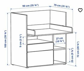 Detsky stol / prebalovaci pult IKEA Smastad - 1