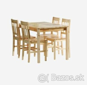 Dreveny stol +4stolicky