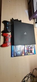 Ps 4 pro 1tb 2 ovládače 2 hry