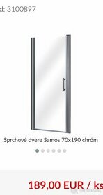 SPRCHOVE DVERE  prave a lave vyuzitie 70x190 - 1